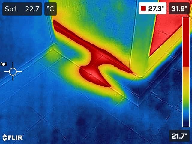 Water leak detection specialists using professional equipment to locate hidden water leaks