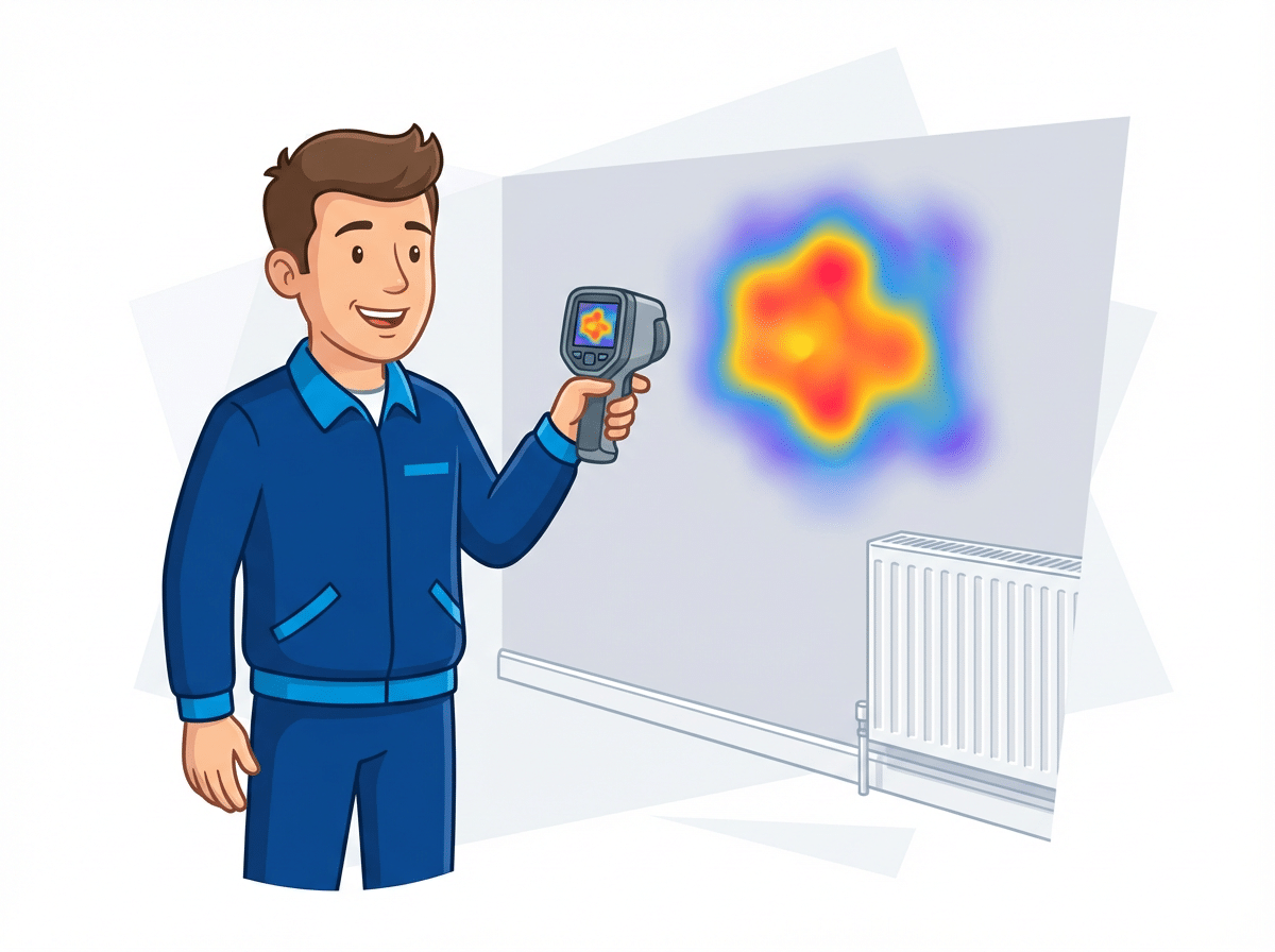 Water Leak Detection Peterborough. Leak detection Peterborough using thermal imaging camera to find hidden leaks