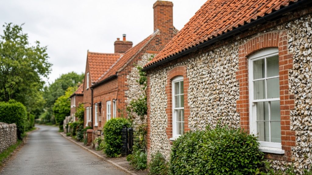 Typical housing in Norfolk covered by Complete Leak Detection